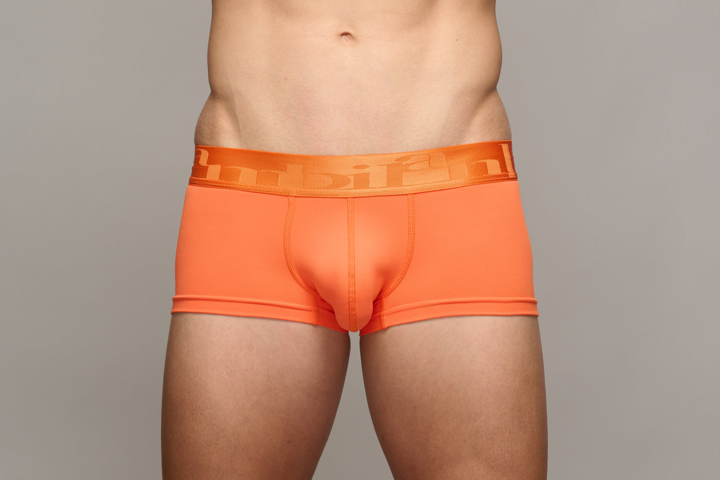 ボクサーパンツ basic NYLON-2025 3点セット ライトグレー、ブラック、オレンジ